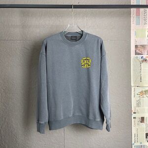 Balenciaga Gray Sweatshirt with Yellow Design
